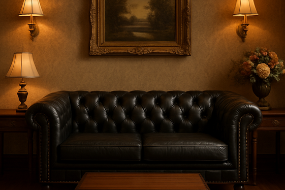 Black Leather Chesterfield for a Timeless Look illustration