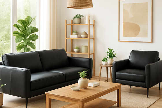 Eco-Friendly Black Leather Alternatives illustration