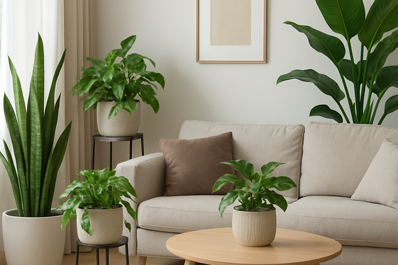 Introduce Indoor Plants for Freshness and Life illustration