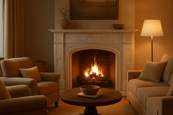 Design Around a Statement Fireplace illustration