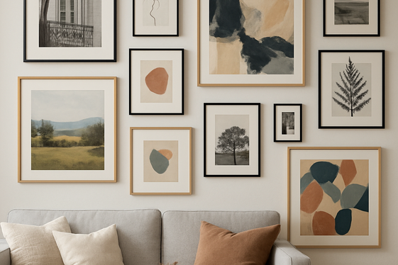 Showcase Artwork with Custom Gallery Walls illustration