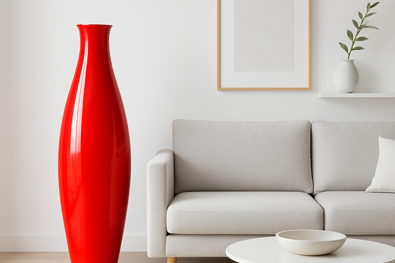 Bright Colored Floor Vases to Add a Pop of Energy illustration