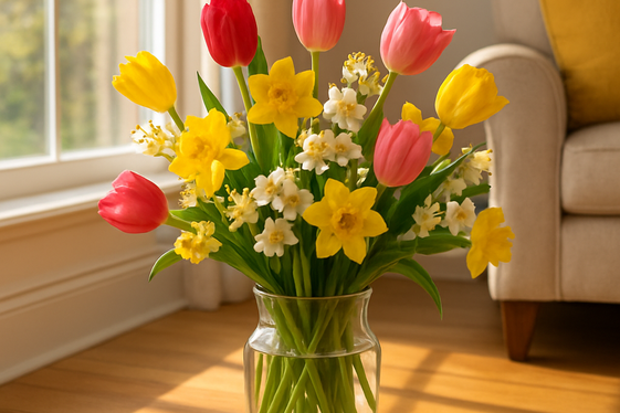Use Floor Vases with Fresh Flowers for Seasonal Beauty illustration