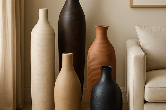 Mix and Match Multiple Floor Vases for Dynamic Decor illustration