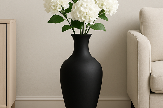 Black Matte Floor Vases for Subtle Sophistication illustration
