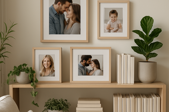 Include Personal Photos in Chic Frames illustration