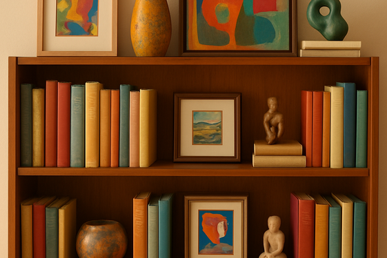 Mix Books with Unique Art Pieces illustration