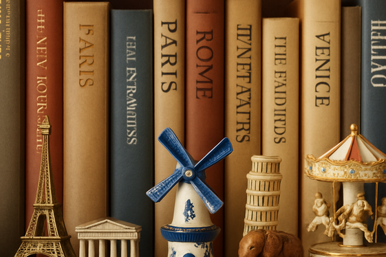 Showcase Travel Souvenirs Elegantly illustration