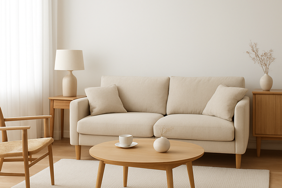 Creating a Scandinavian Look with an Oatmeal Sofa illustration