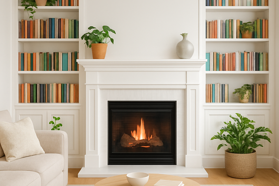 Classic White Built-In Shelves for Timeless Elegance illustration