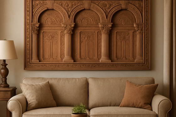 Architectural Clay Murals Highlighting Classic Styles illustration