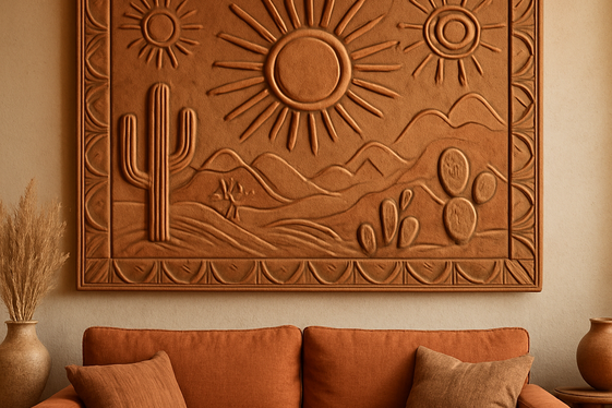 Clay Murals Inspired by Southwestern Motifs illustration