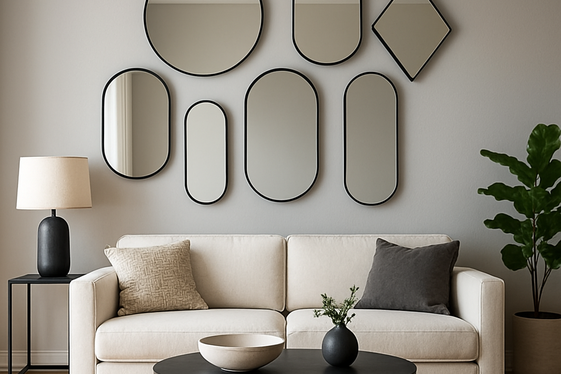 Geometric Mirrors for Contemporary Appeal illustration