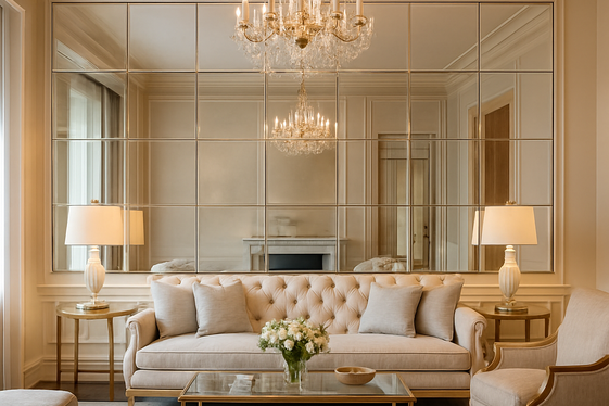 Incorporating Mirrored Accent Walls for Glamour illustration
