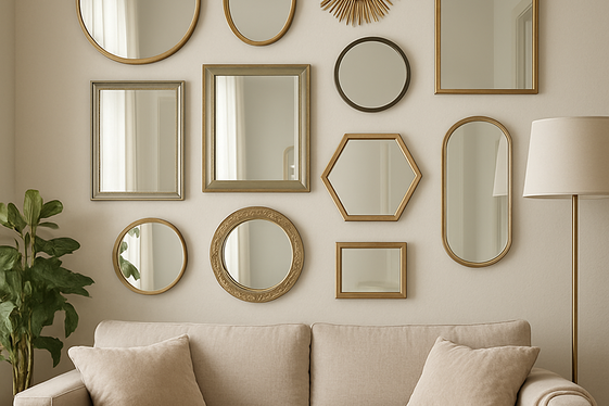 Creating a Gallery Wall of Mirrors for Visual Interest illustration