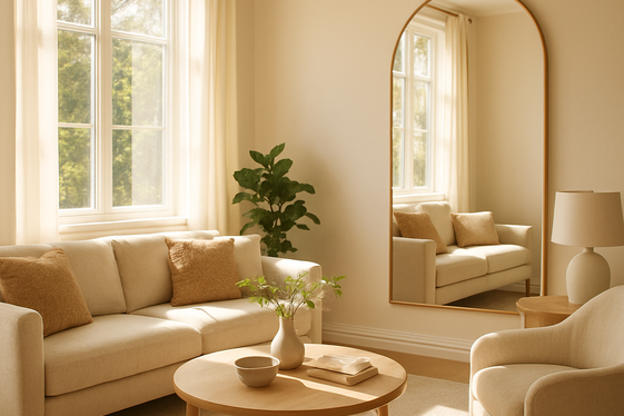Strategic Placement of Mirrors to Maximize Natural Light illustration