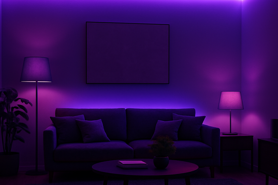 Contemporary Purple Lighting Fixtures illustration