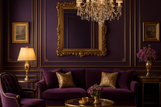 Purple and Gold: A Regal Combination illustration