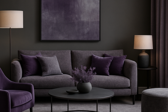 Purple and Grey Color Palette Harmony illustration