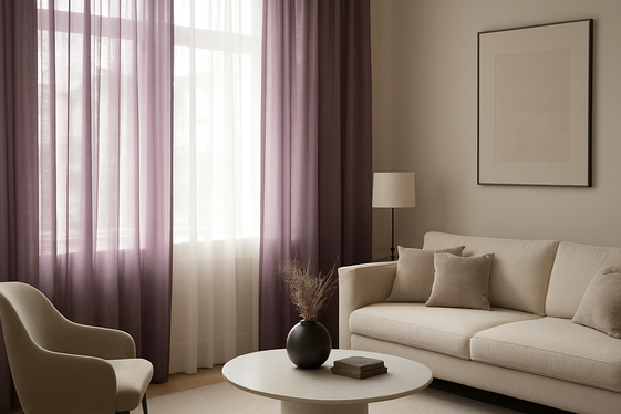 Purple Curtains for a Touch of Elegance illustration