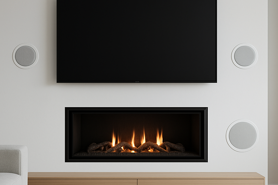 Using Built-In Speakers with TV Setup illustration