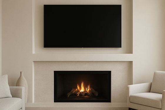 Recessed TV Niche for Streamlined Appeal illustration