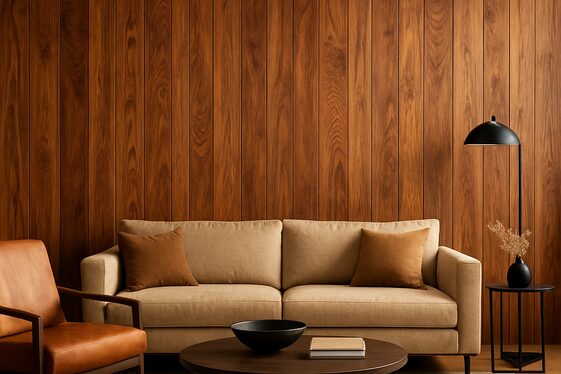 Stained Wood Panels to Enhance Grain Beauty illustration