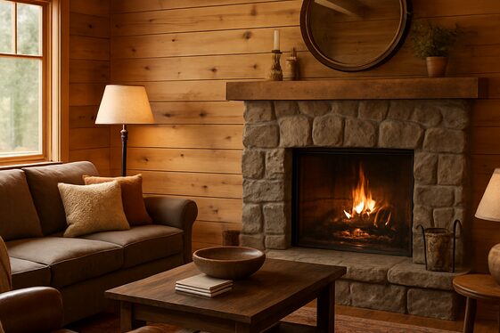 Natural Knotty Pine for Cozy Cabin Feel illustration