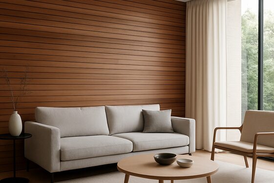 Modern Horizontal Wood Panels for Sleek Appeal illustration