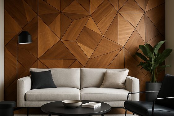 Geometric Wood Designs for Contemporary Flair illustration