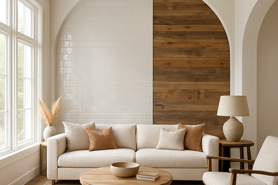 Mixing Tile and Wood for Unique Contrasts illustration