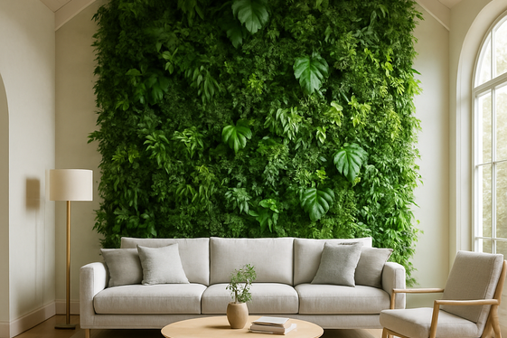 Incorporating Green Walls for Eco-friendly Appeal illustration