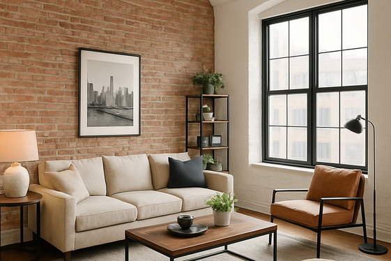 Combining Brick and Paint for an Urban Loft Feel illustration
