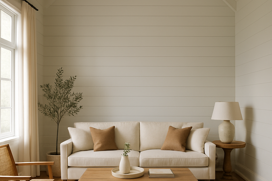 Using Vertical Shiplap for Height Emphasis illustration