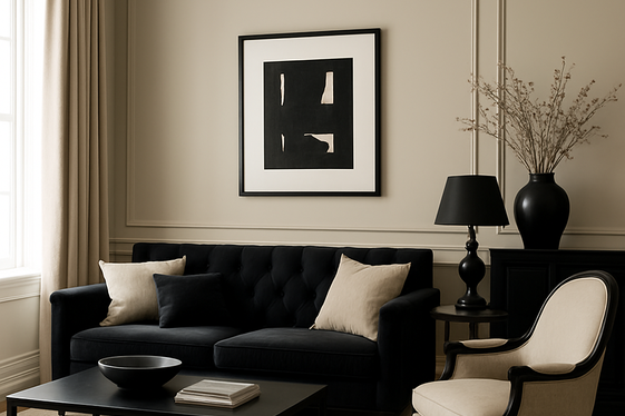 Using Black and Beige as a Classic Color Palette illustration