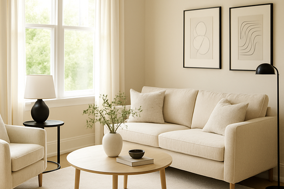 Incorporating Natural Light to Soften Black Tones illustration