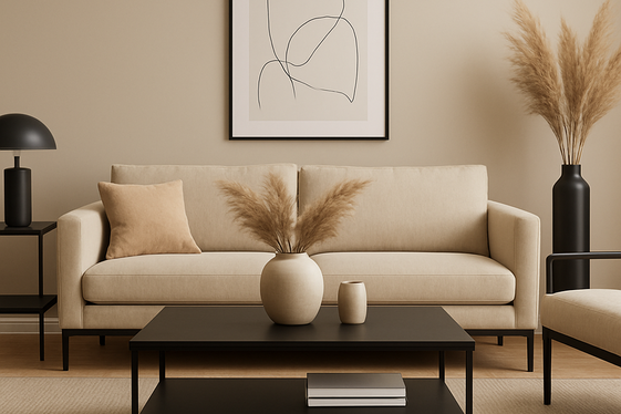Matte Black Furniture to Ground the Space illustration