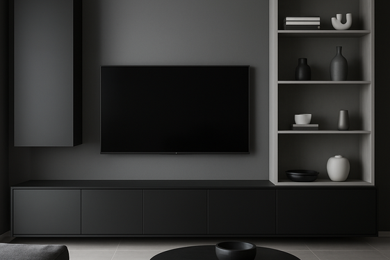 Creating a Black and Gray Media Center illustration
