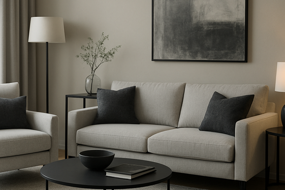 Soft Gray Upholstery for a Calming Ambiance illustration