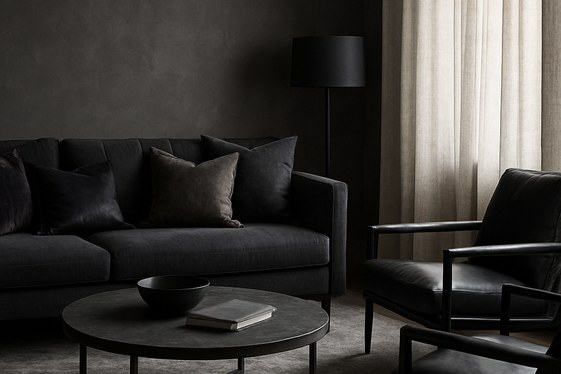 Layering Textures to Enrich Black and Gray Rooms illustration
