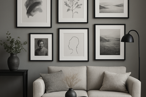 Using Black Frames for Artwork and Photos illustration