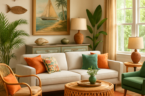 Mix Vintage and Modern Floridian Styles illustration