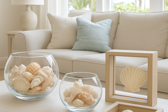 Incorporate Seashell Decor Tastefully illustration