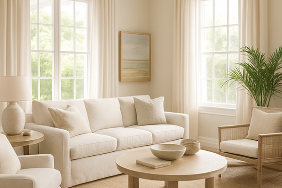 Opt for Light Linen Drapes and Upholstery illustration
