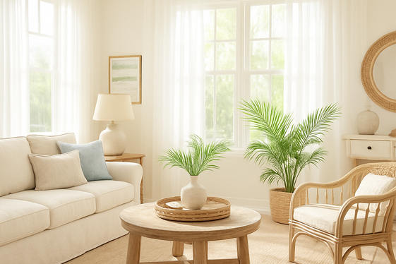 Incorporate Natural Light Through Sheer Curtains illustration