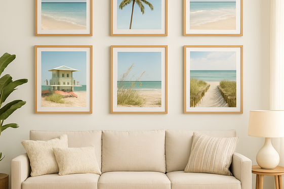Display Florida Art and Coastal Photography illustration