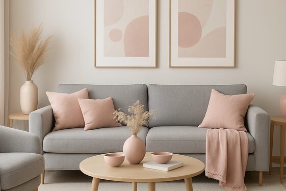 Gray and Blush Pink for a Soft, Modern Look illustration