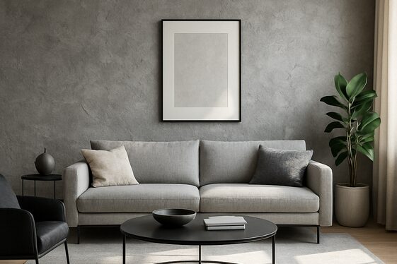 Incorporating Textured Gray Walls for Visual Interest illustration