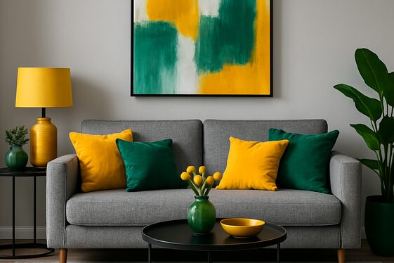 Pairing Gray with Bold Accent Colors illustration