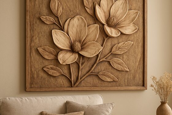 Decorating with Handcrafted Magnolia Wall Art illustration